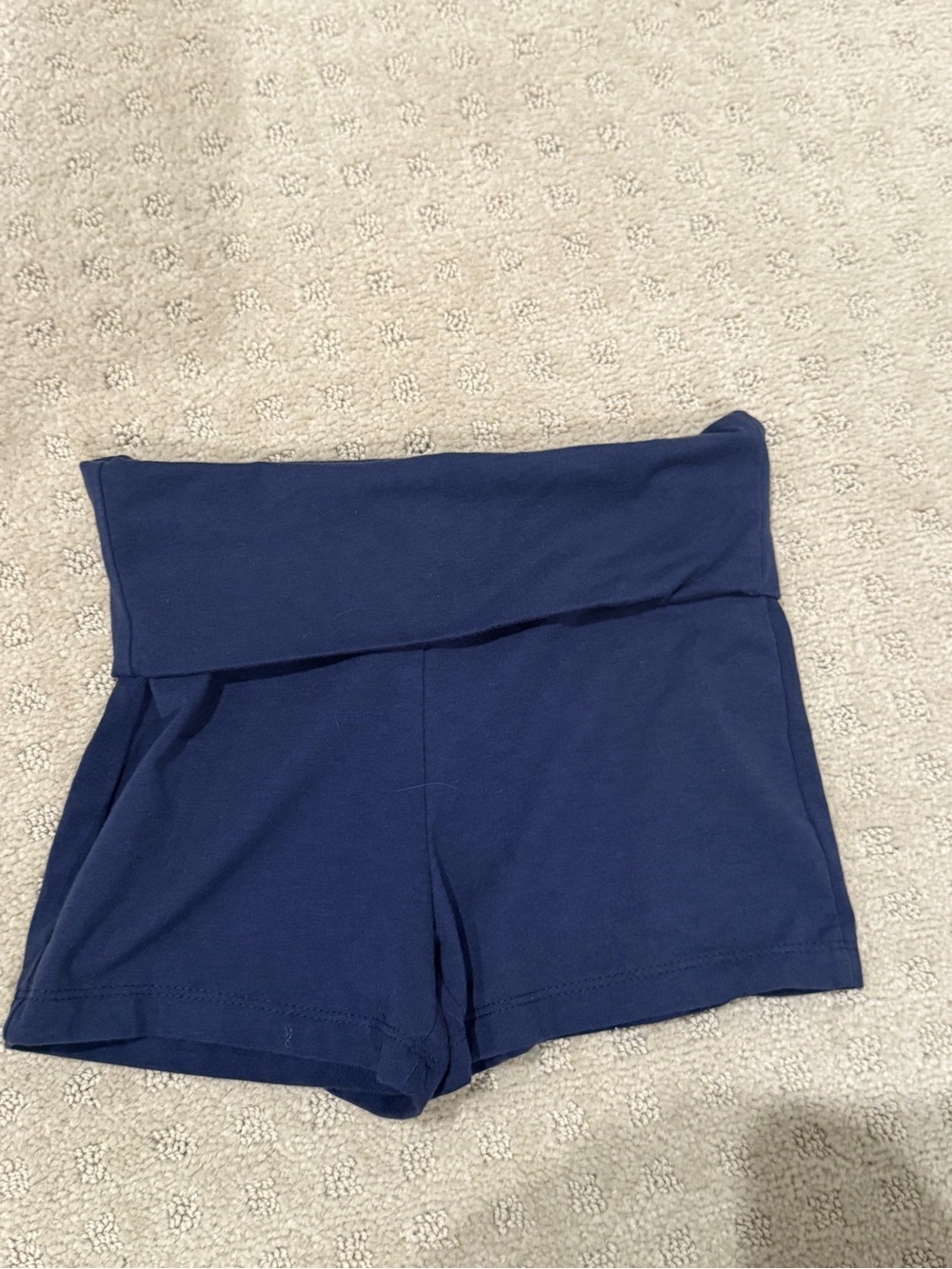 Navy Fold-Over Shorts